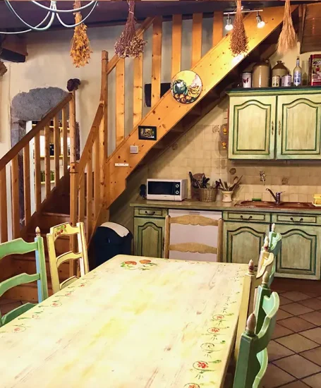 Espace cuisine du Francillon - Gîte aux Estables